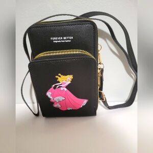 Aurora princess fashion purse with adjustable strap nwot.